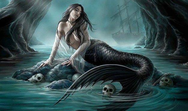 Sirena en la cueva mitologia griega.